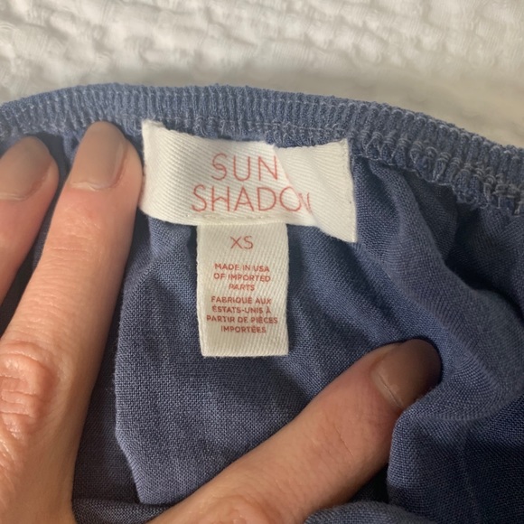 Nordstrom Off the shoulder Blue top - never worn - Picture 5 of 6